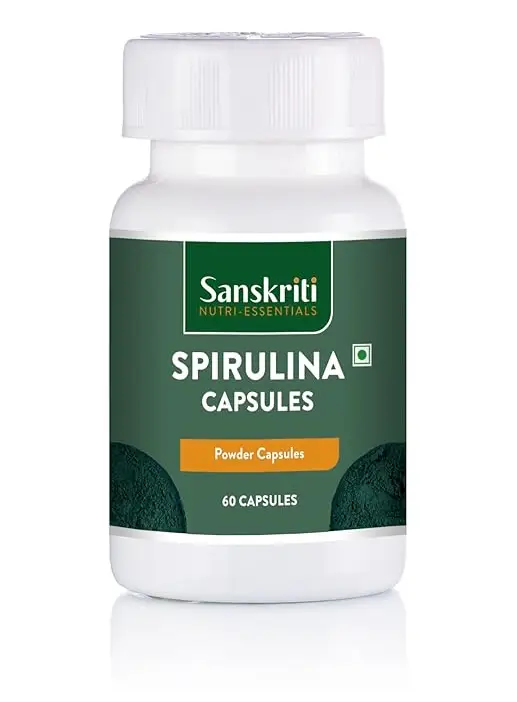 Spirulina Natural Superfood for Energy – 60 Capsules